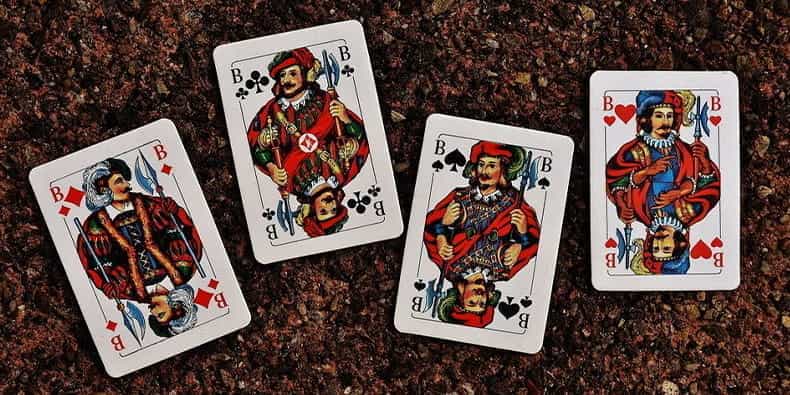 I quattro Fanti delle carte da gioco