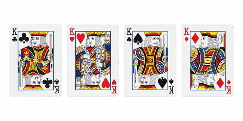 I quattro Re delle carte da gioco