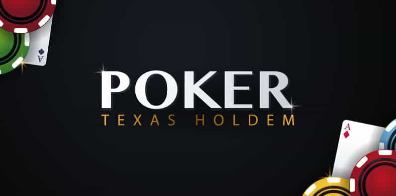 Scritta Poker Texas Holdem