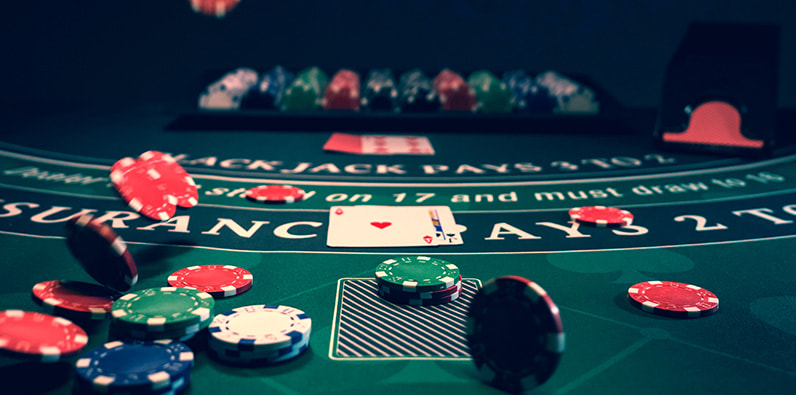 Un tavolo di blackjack
