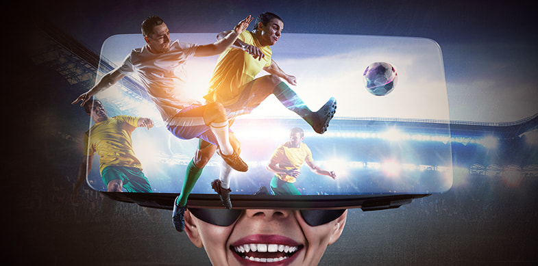 Visore realtà virtuale e sport