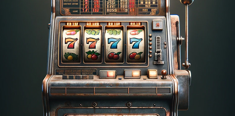 Una vecchia slot machine