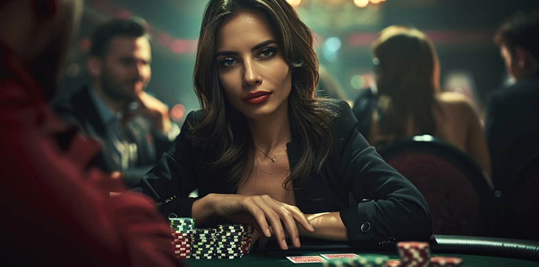 giocatrice di poker