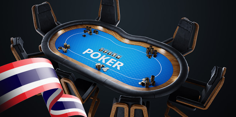 Tavolo da poker, bandiera della Thailandia 