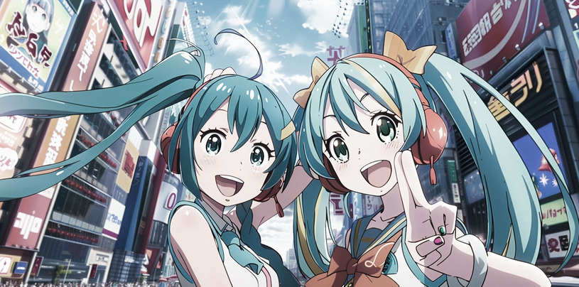 Personaggi anime, sfondo ambientazione moderna